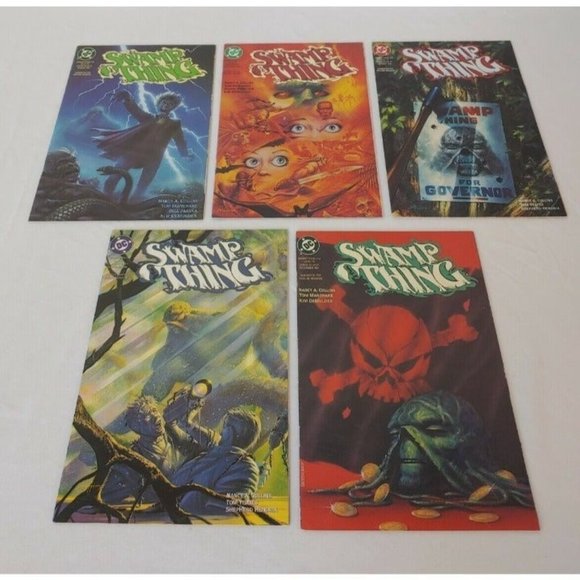 DC Comics Swamp Thing Issues #110-114 Vintage Comic Book Lot 1992 Dick Foreman - Picture 3 of 7